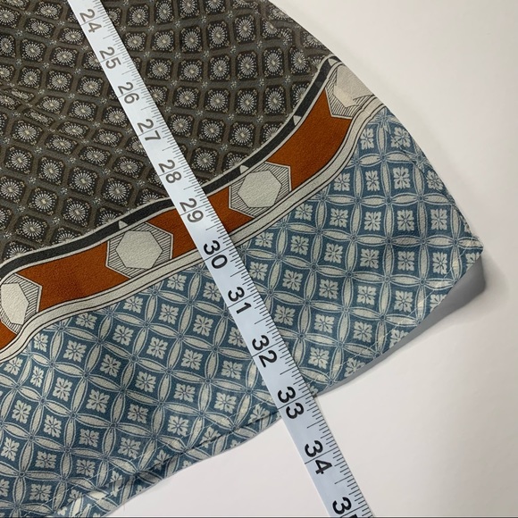 CLUB MONACO 100% SILK PATTERNED LINED DRESS 00 - Picture 8 of 9